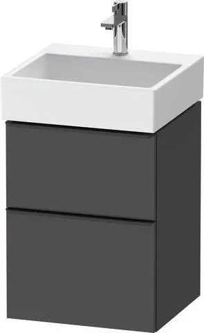 Duravit D-Neo Waschtischunterbau wandhängend Graphit Matt 484x442x625 mm - DE43700BD490000 DE43700BD490000