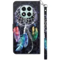 CLM-Tech Handytasche für Xiaomi Redmi Note 15 Pro 5G 6,83 Zoll Klapphülle aus PU Leder (Traumfänger schwarz bunt, 1-tlg., Flip Case), Magnetverschluss, Standfunktion und Kartenfächer