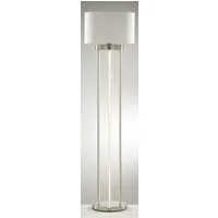 casa NOVA Stehlampe casa NOVA Stehleuchte DOMI DH 40x154 cm silber Stehlampe Leseleuchte, Warmweiß