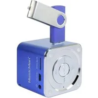 Technaxx Mini Lautsprecher Technaxx MusicMan Mini AUX, SD, USB Blau Lautsprecher