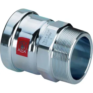 Viega Prestabo Übergangsstück 629991 108 mm x R 4, Stahl unlegiert, SC-Contur, Mehrkant