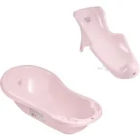 Hylat Baby Babybadewanne Hylat Baby Badewanne Set - für Neugeborene und Babys – Lite, Hug Me, (2-teiliges SET, 2-tlg), Babywanne, Sitz – Rosa