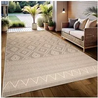 OTTO home Teppich Toronto auch als Läufer erhältlich, rechteckig, Höhe: 3 mm, In- und Outdoor geeignet, Sisal-Optik, Wetterfest & UV-beständig, Boho
