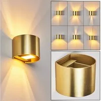 hofstein Wandleuchte Up Down Wand Lampen goldfarben Flur Wohn Schlaf Zimmer Raum