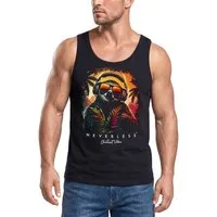 Neverless Tanktop Herren Tank-Top Musik DJ Chill Faultier Print Aufdruck Relax Sommer mit Print