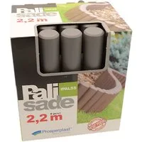 Prosperplast Rasenkante Gartenpalisade anthrazit Beeteinfassung Beetumrandung Beetpalisade Ras