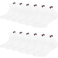 Fila Sportsocken Quarter Socken (6-Paar) mit weichem Rippbündchen