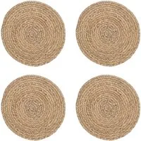 Zeller Present Platzset, (Set, 4-St), Wasserhyazinthe, Ø 38 cm