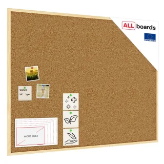 ALLboards Pinnwand, Braun, Holz, 120x90x1.5 cm, Dekoration, Magnettafeln & Pinnwände