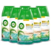 Air Wick Raumduft Freshmatic Max Nachfüller Tag am Meer 6 x 250ml (Jahresvorrat, 6-St., Automatisches Duftspray), mit ätherischen Ölen