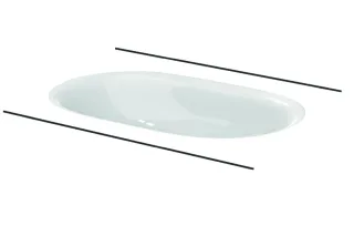 Bette Waschtisch Oval Comodo Unterbau 000 A217-000PW