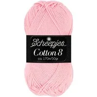 Scheepjes Cotton 8 Baum wolle zum häkeln und stricken Häkelwolle, 170,00 m (Baumwollgarn reine Baumwolle 50g Häkelgarn, Strickwolle, Strickgarn, Handstrickgarn zum Handarbeiten, DIY), Nadelstärke 3 mm