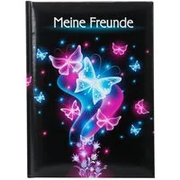 Goldbuch Notizbuch Goldbuch Freundebuch A5 Schmetterling