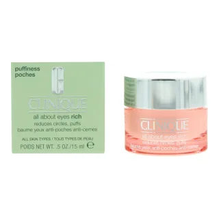 Clinique All About Eyes Rich Baume Yeux Anti-Poches Anti-Cernes All Skin Types Moisturiser 15ml