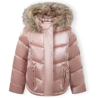 MINOTI Winterjacke Mittellange Steppjacke mit Glanz und abnehmbarem Fell (2y-14y)