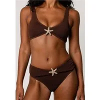 Moda Minx Bikini-Hose Starfish Scrunch High Waist Bikini Bottom (1-St., Panty) mit tollem Seestern-Element