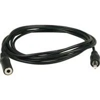 Audio Verlängerungskabel AUX 3,5mm > 3,5mm Klinke stereo schwarz, 3 Meter