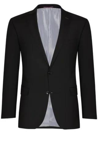 CARL GROSS - Modern Fit: Reise-Sakko Shane schwarz - Gr. - 32