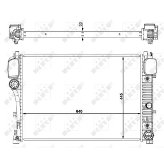 NRF Motork?hler gel?tet Mercedes S-Klasse W221 53839