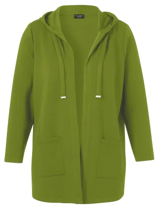 VIA APPIA DUE - Jacke Offen 1/1 Arm Kapuze moos - Gr. - 46