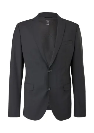 s.Oliver BLACK LABEL - Slim Fit: Sakko mit Hyperstretch schwarz - Gr. - 46