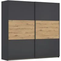 rauch Schwebetürenschrank Kleiderschrank Schrank Garderobe Garderobenschrank Wäscheschrank NEO (3 verschiedene Ausstattungen BASIC/CLASSIC/PREMIUM (inkl. SOFT-CLOSE) mit großzügigem Stauraum und vielfältigen Farbkombinationen