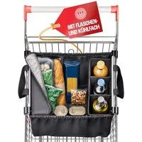achilles Einkaufsbeutel Easy-Carrier Einkaufswagentasche mit Kühlfunktion und Flaschenfächern, 40 l