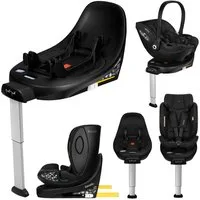 lionelo Autokindersitz MOXIE PLUS I-SIZE BASE, ab: Je nachdem, welcher Kindersitz auf der Basis montiert ist, bis: Je nachdem, welcher Kindersitz auf der Basis montiert ist, ab: 40 cm, bis: 105 cm, (Set), 360° EasyTurn/ISOFIX/Memory-Taste/Klickmontag