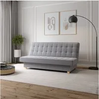 MOEBLO Schlafsofa BELFI, Clic-Clack Schlafsofa aus Webstoff für Wohnzimmer mit Federkern, Kipp- & Klappfunktion, modernes Polstersofa – Eleganz und Komfort vereint, (BxHxT):192x95x92 cm - mit Bettkasten und Schlaffunktion