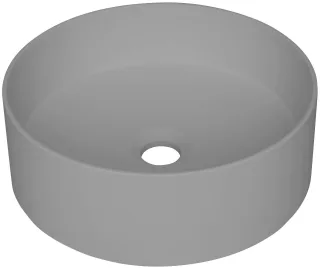 Neuesbad Serie 600 Waschbecken, Grau Metallic, Ø360mm NB1DECQSSU4S1
