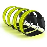 EAZY CASE Fahrradreflektor 4er Set Reflektor Flash Armband, Reflektierendes Armband Reflektorbänder Joggen Armband leuchtend Gelb