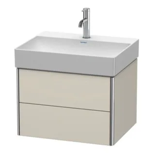 Duravit XSquare Waschtischunterbau wandhängend Taupe Supermatt 584x460x397 mm - XS416108383 XS416108383