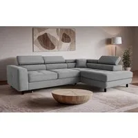 OTTO home Ecksofa AADEN Schlafsofa 254 cm - OTTO. Verlässliche Qualität., mit Bettfunktion, Bettkasten, Kopfstützen, rechts/links bestellbar