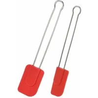 WESTMARK Teigschaber 2 Stk., Länge: 22,5 cm/28,5 cm, Koch- und Teigschaber mit Silikonkop
