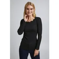 fransa Langarmshirt FRHizamond (1-tlg) Spitze