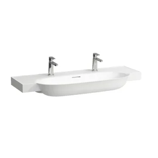 LAUFEN Möbel-Waschtisch THE NEW CLASSIC 2 HL, mit Überlauf 1200x480 weiß matt, H8138587571071 H8138587571071