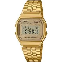 CASIO VINTAGE Chronograph A158WETG-9AEF, Quarzuhr, Armbanduhr, Damenuhr, Herrenuhr, Digitaluhr,Edelstahlarmband