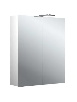 emco Lichtspiegelschrank pure II LED-Leuchte, Aufputz, mit Waschtischbeleuchtung, 2 Türen, 600 mm, 9 979705302