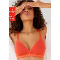 petite fleur by Lascana Bralette-BH (Packung, 3 Stück) ohne Bügel, aus Baumwolle im Triangel-Schnitt, bequemer BH