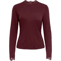 ONLY Langarmshirt ONLLIV L/S TOP WITH LACE DETAILS CS JRS Viskosemischung, regular fit