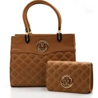 Sonderpostendiscount Handtasche Damenhandtasche mit zusätzlicher Clutches Modell 90060