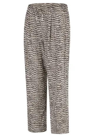BROADWAY NYC FASHION - Pants dark chocolate dot - Gr. - 001
