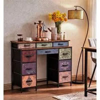 Furnishings Home Sideboard Kommode Küchenschrank Aufbewahrungsschrank (1 St), Mit Anti-Dump-Vorrichtung, 9 Schubladen mit Griffen