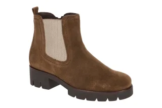 Gabor 91.710.18 Damenschuhe Stiefeletten Braun Whisky Dreamvelour Normal Weite