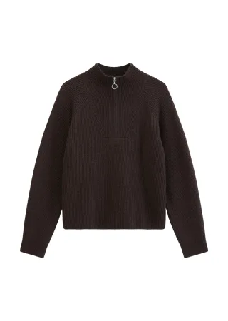 Marc OPolo DENIM - Merino-Troyer regular Espresso Brown - Gr. - XS