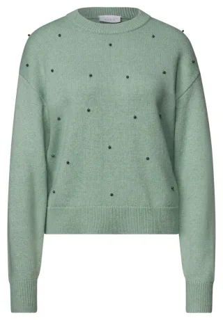 CBR Service GmbH - Sweater with beading 17950_grayed_mint_me - Gr. - 38