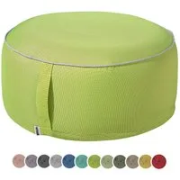 heimtexland Sitzkissen Outdoor Pouf Bodenkissen Garten Lounge Deko Hocker, schmutz-/wasserabweisend I UV-beständig I waschbar