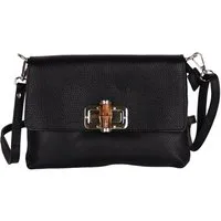 MIRROSI Umhängetasche Damen Crossbody Bag, Echtleder Made In Italy, ca. 24x17x8cm aus Echtleder