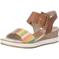Remonte Sandalette Sommerschuh, Sandale, Bequemschuh mit Klett unter der Zierschnalle