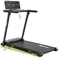 FunLife Laufband Extra breite Lauffläche & Display am Handlauf (Einzelgerät, Klappbares Laufband), 12 Programme · Herzfrequenzsensor · Klappbar